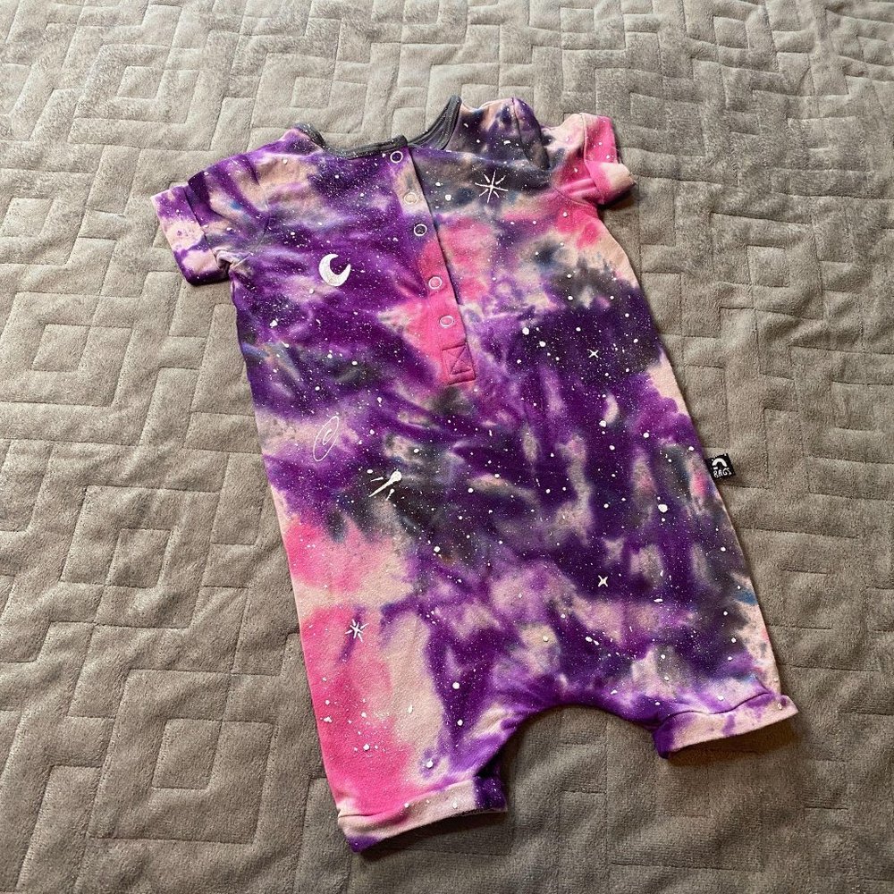 Galaxy Dyed Rags Romper || 2T